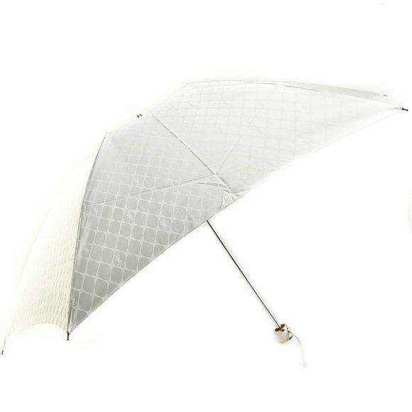 YSL: Diamond White Logo & Crystals Umbrella (mp) - Picture 1 of 8